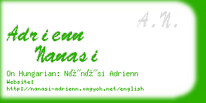 adrienn nanasi business card